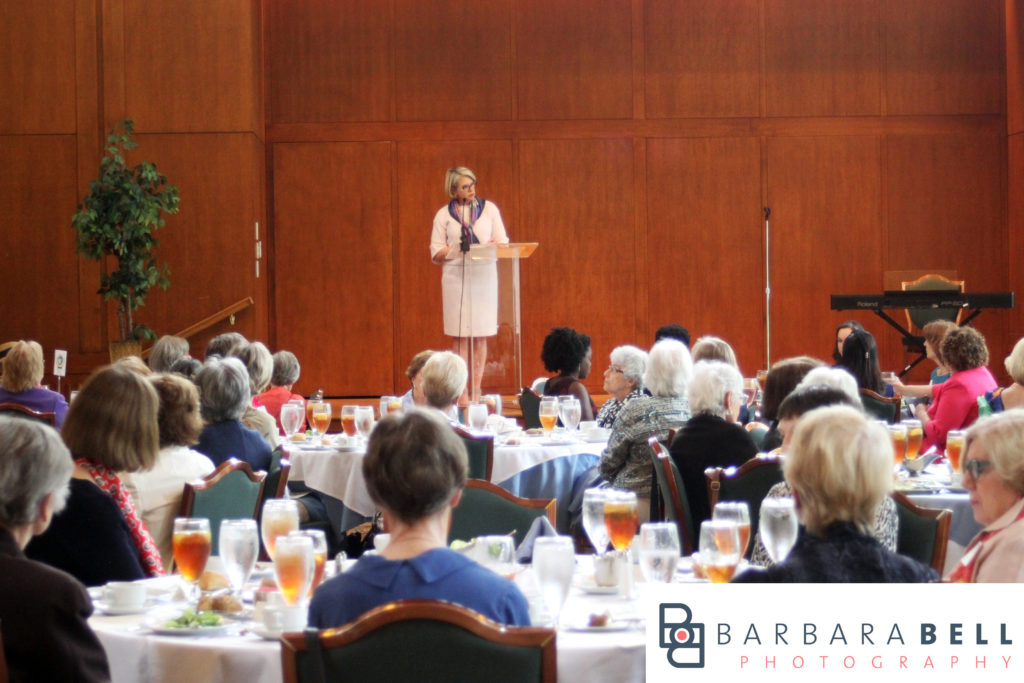 Margaret Spellings speaks at The Carolina Club in Chapel Hill, NC