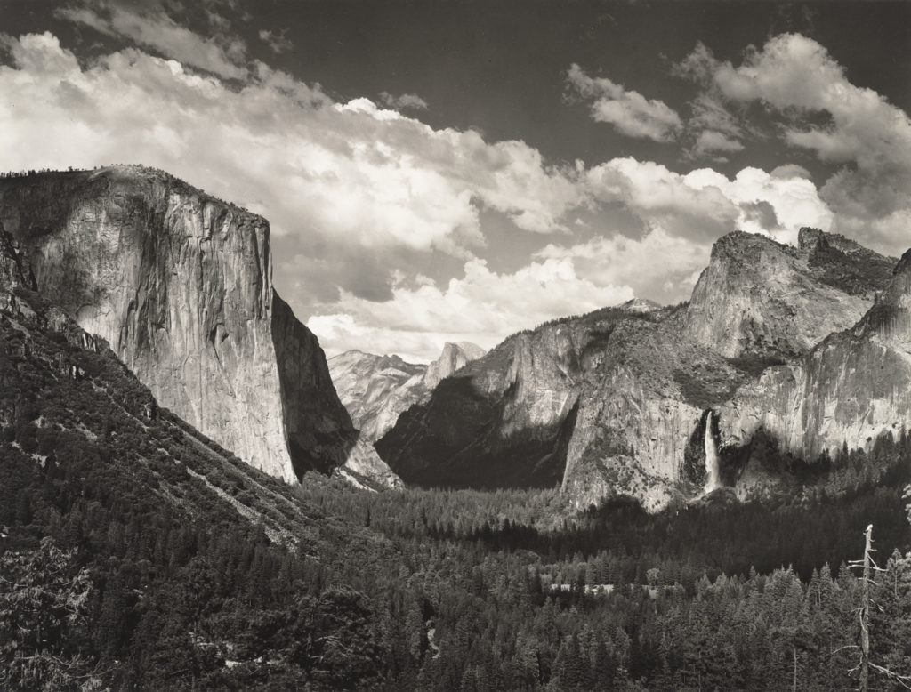 Ansel Adams photographs can be used to provoke discussion with little ones at home.