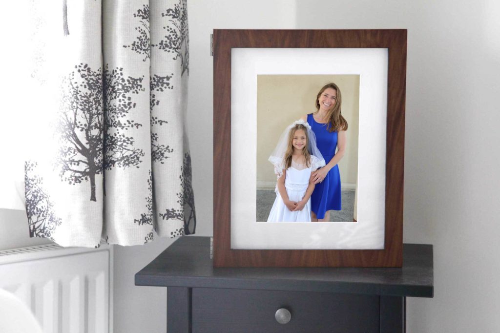 Mother and daughter portraits for the First Eucharist ceremony with Barbara Bell Photography near Chapel Hill, NC