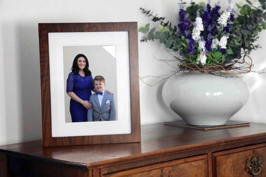 First Holy Eucharist allows mother and son to have a portrait together with Barbara Bell Photography near Chapel Hill, NC