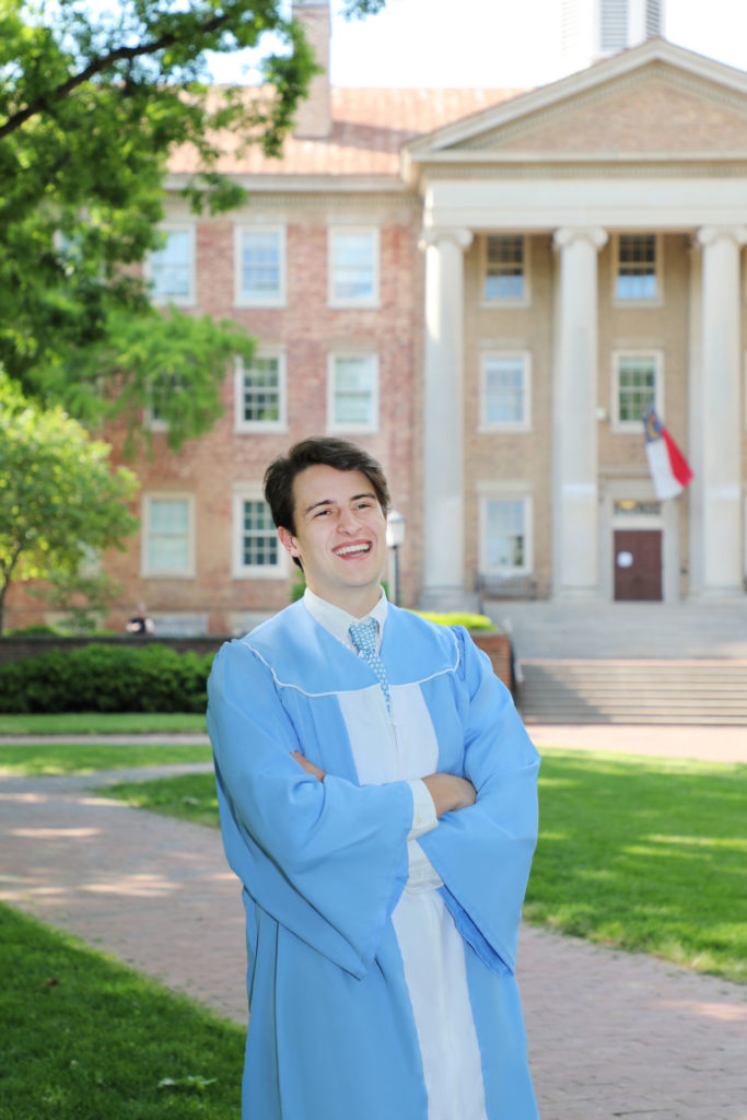 Senior portrait sessions are fun with Barbara Bell Photography at the University of North Carolina at Chapel Hill.