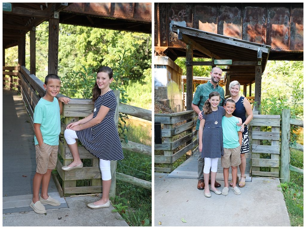 Barbara Bell Photography captures this family portrait at Gold Park in Hillsborough, North Carolina.