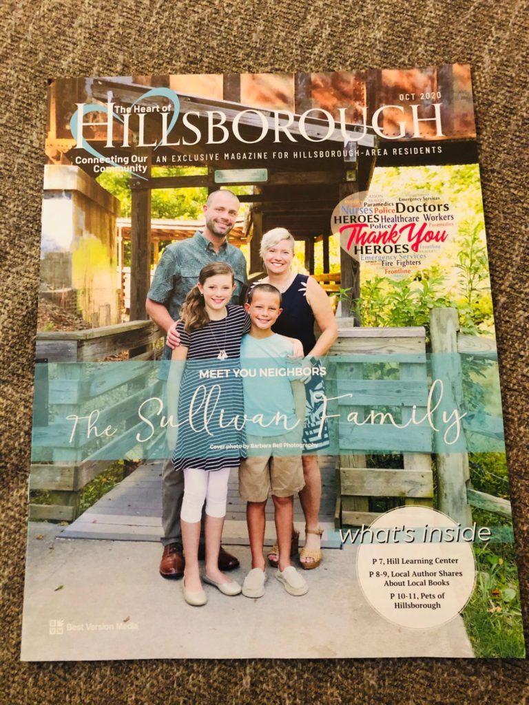 Heart of Hillsborough magazine from Best Version Media with the Sullivan Family on the cover.